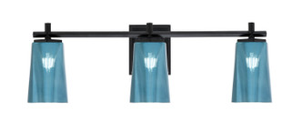 Toltec Lighting - 1213-MB-265 - Three Light Bath Bar - Franklin - Matte Black