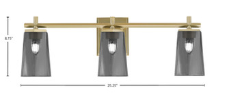 Franklin Three Light Bath Bar (1213-NAB-262)