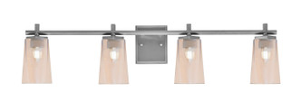 Toltec Lighting - 1214-GP-263 - Four Light Bath Bar - Franklin - Graphite