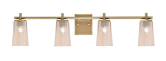 Toltec Lighting - 1214-NAB-263 - Four Light Bath Bar - Franklin - New Age Brass