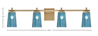 Franklin Four Light Bath Bar (1214-NAB-265)