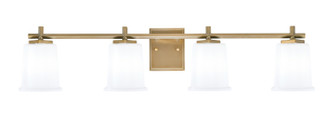 Toltec Lighting - 1214-NAB-5031 - Four Light Bath Bar - Franklin - New Age Brass
