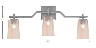 Corbin Three Light Bath Bar (2313-GP-263)