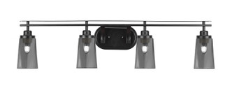 Toltec Lighting - 2614-MB-262 - Four Light Bath Bar - Odyssey - Matte Black