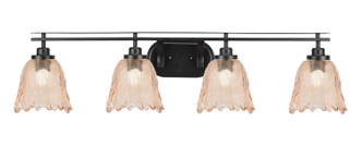 Toltec Lighting - 2614-MB-4233 - Four Light Bath Bar - Odyssey - Matte Black