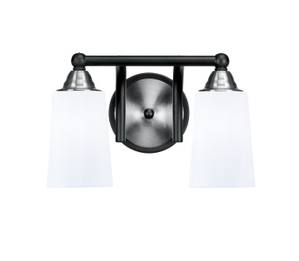 Toltec Lighting - 3422-MBBN-261 - Two Light Bath Bar - Paramount - Matte Black & Brushed Nickel
