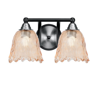 Toltec Lighting - 3422-MBBN-4233 - Two Light Bath Bar - Paramount - Matte Black & Brushed Nickel