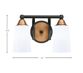Paramount Two Light Bath Bar (3422-MBBR-261)
