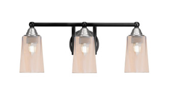 Toltec Lighting - 3423-MBBN-263 - Three Light Bath Bar - Paramount - Matte Black & Brushed Nickel