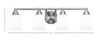 Paramount Four Light Bath Bar (3424-BN-5031)