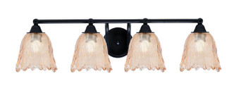 Toltec Lighting - 3424-MB-4233 - Four Light Bath Bar - Paramount - Matte Black