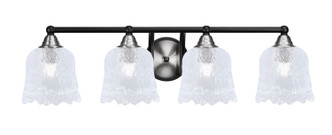 Toltec Lighting - 3424-MBBN-4230 - Four Light Bath Bar - Paramount - Matte Black & Brushed Nickel