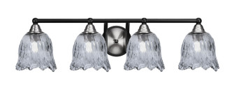 Toltec Lighting - 3424-MBBN-4232 - Four Light Bath Bar - Paramount - Matte Black & Brushed Nickel