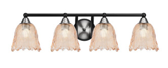 Toltec Lighting - 3424-MBBN-4233 - Four Light Bath Bar - Paramount - Matte Black & Brushed Nickel