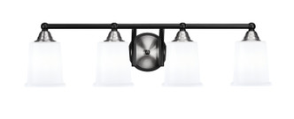 Toltec Lighting - 3424-MBBN-5031 - Four Light Bath Bar - Paramount - Matte Black & Brushed Nickel