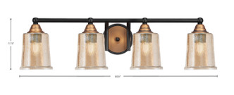 Paramount Four Light Bath Bar (3424-MBBR-5033)