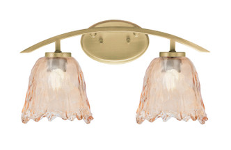 Toltec Lighting - 3722-NAB-4233 - Two Light Bath Bar - Kurve - New Age Brass