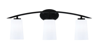 Toltec Lighting - 3723-MB-261 - Three Light Bath Bar - Kurve - Matte Black