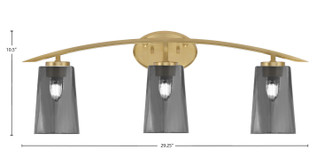 Kurve Three Light Bath Bar (3723-NAB-262)
