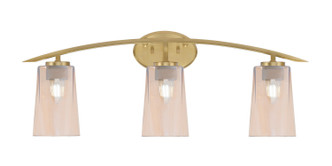 Toltec Lighting - 3723-NAB-263 - Three Light Bath Bar - Kurve - New Age Brass