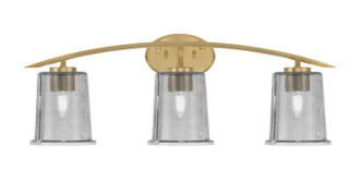 Toltec Lighting - 3723-NAB-5032 - Three Light Bath Bar - Kurve - New Age Brass