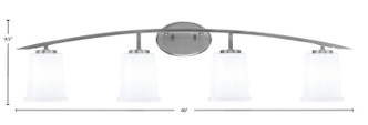 Kurve Four Light Bath Bar (3724-GP-5031)