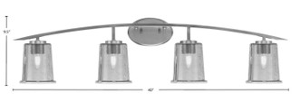 Kurve Four Light Bath Bar (3724-GP-5032)