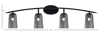 Kurve Four Light Bath Bar (3724-MB-262)