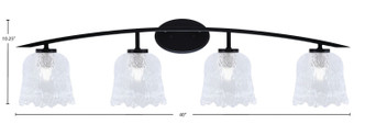 Kurve Four Light Bath Bar (3724-MB-4230)