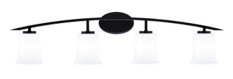 Toltec Lighting - 3724-MB-5031 - Four Light Bath Bar - Kurve - Matte Black