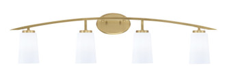 Toltec Lighting - 3724-NAB-261 - Four Light Bath Bar - Kurve - New Age Brass
