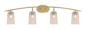 Toltec Lighting - 3724-NAB-263 - Four Light Bath Bar - Kurve - New Age Brass