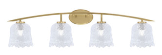 Toltec Lighting - 3724-NAB-4230 - Four Light Bath Bar - Kurve - New Age Brass