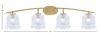 Kurve Four Light Bath Bar (3724-NAB-4230)