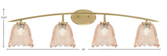 Kurve Four Light Bath Bar (3724-NAB-4233)