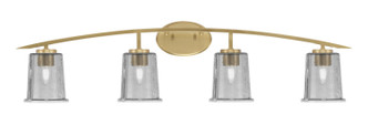 Toltec Lighting - 3724-NAB-5032 - Four Light Bath Bar - Kurve - New Age Brass
