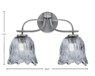 Cavella Two Light Bath Bar (3912-GP-4232)