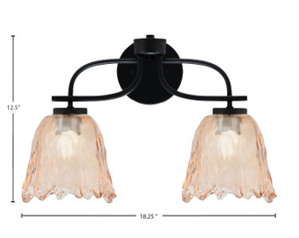 Cavella Two Light Bath Bar (3912-MB-4233)