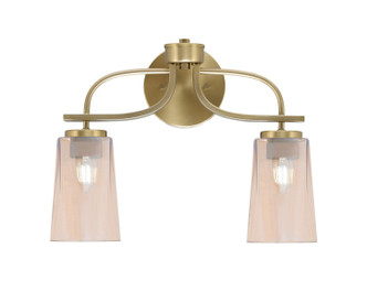 Toltec Lighting - 3912-NAB-263 - Two Light Bath Bar - Cavella - New Age Brass