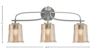 Cavella Three Light Bath Bar (3913-GP-5033)