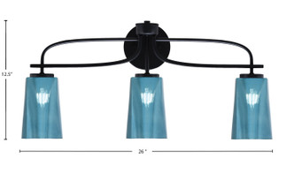 Cavella Three Light Bath Bar (3913-MB-265)