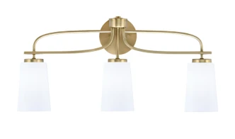 Toltec Lighting - 3913-NAB-261 - Three Light Bath Bar - Cavella - New Age Brass