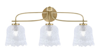 Toltec Lighting - 3913-NAB-4230 - Three Light Bath Bar - Cavella - New Age Brass