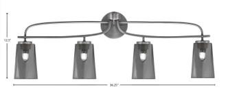 Cavella Four Light Bath Bar (3914-GP-262)