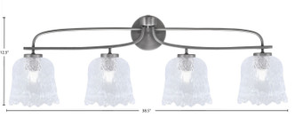 Cavella Four Light Bath Bar (3914-GP-4230)