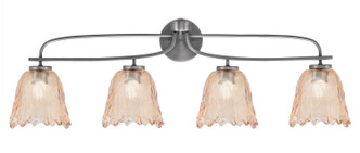 Toltec Lighting - 3914-GP-4233 - Four Light Bath Bar - Cavella - Graphite