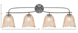 Cavella Four Light Bath Bar (3914-GP-4233)