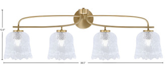 Cavella Four Light Bath Bar (3914-NAB-4230)