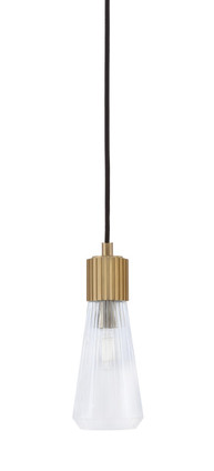 Toltec Lighting - 4802-NAB-880 - One Light Mini Pendant - Everleigh - New Age Brass