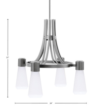Everleigh Four Light Chandelier (4814-GP-881)